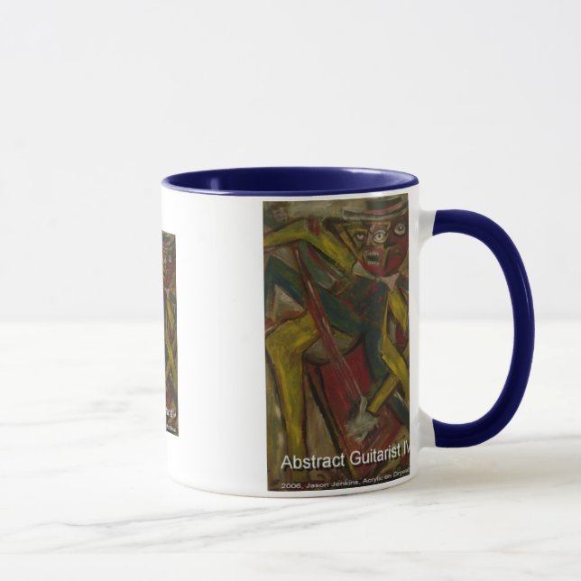 Caneca guitarrista abstrato IV (Direita)