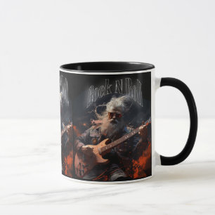 Caneca Guitarrista Legal de Rock N Roll