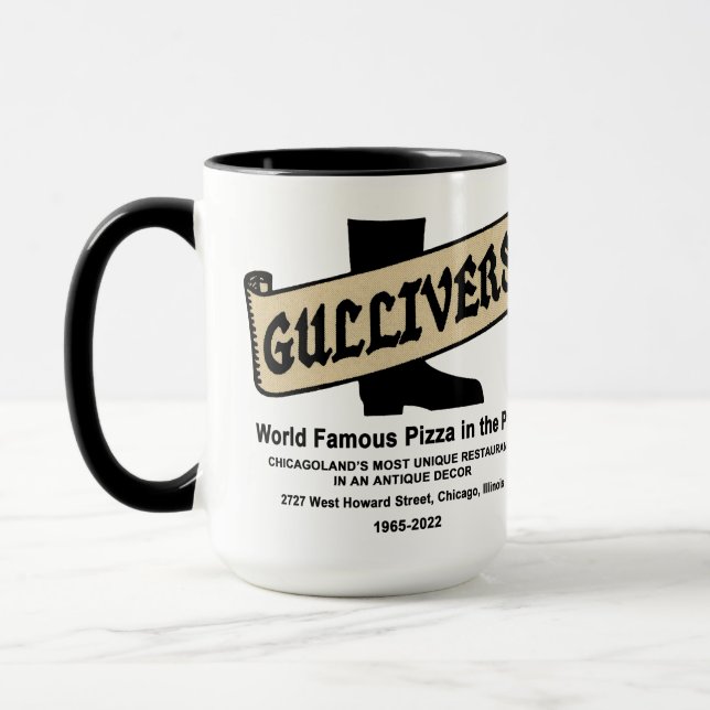 Caneca Gullivers Pizza & Restaurant, Chicago (Esquerda)
