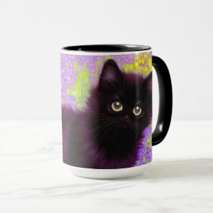 Caneca Gustav Klimt Black Kitten