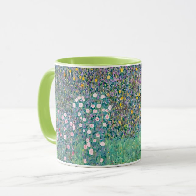 Caneca Gustav Klimt - Roseiras sob as Árvores (Frente Esquerda)
