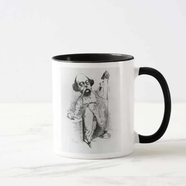 Caneca Gustave Flaubert que disseca a senhora Bovary (Direita)