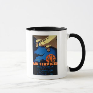 Caneca GWR Air Services Vintage PosterEurope