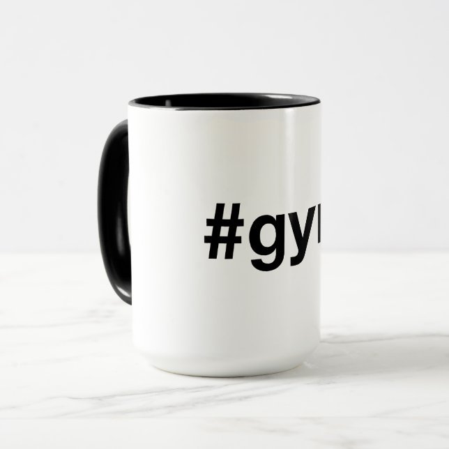 Caneca GYM Hashtag (Frente Esquerda)