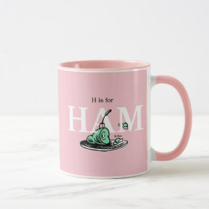 Caneca "H é para HAM"   Design de Alfabeto