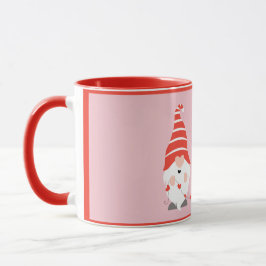 Caneca Há Um Gnomo Como Você Rosa Vermelha
