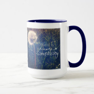 Caneca Há uma beleza na simplicidade