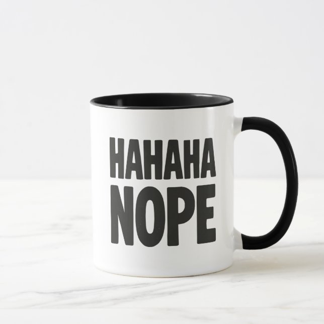 Caneca Hahaha Nope (Direita)