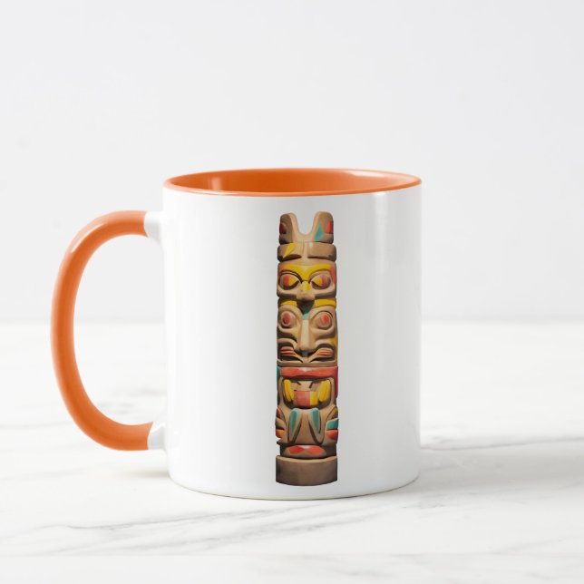Caneca Haida Visionquest J #222 - Tribal Totem Coffee Mug (Esquerda)