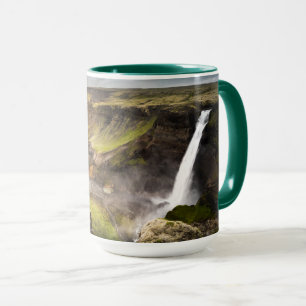 Caneca Haifoss Waterfall   Verão na Islândia