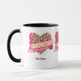 Caneca Hairdresser Leopardo Hustler Hairstylist