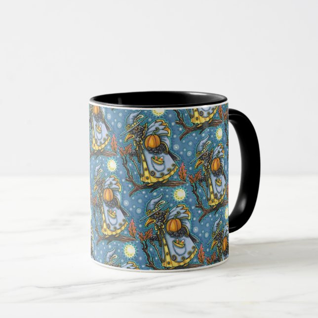 CANECA HALLOWEEN BLACKBIRD ASSISTENTE, HALLOWEEN RAVEN (Frente Esquerda)