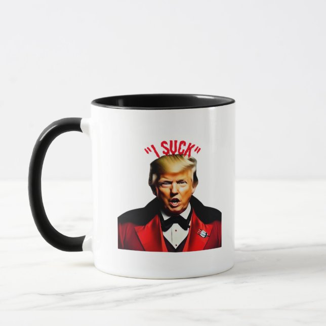 Caneca Halloween Donald Funny Anti-Político (Esquerda)