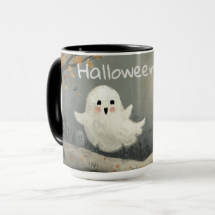 Caneca Halloween Ghost Mug Taça de Café Spooky