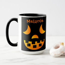 Caneca Halloween Jack-o'-lanterna Face Combo Mug