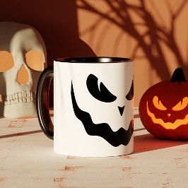 Caneca Halloween Jack O Lanterna Pumpkin Cara Assustadora
