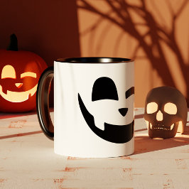 Caneca Halloween Jack O Lanterna Pumpkin Face Feliz