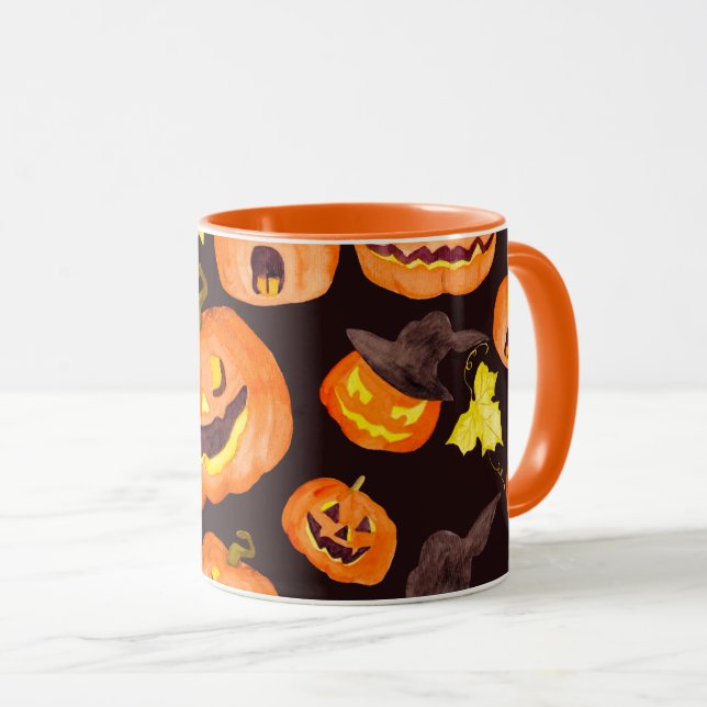 Caneca Halloween Mugs Gift, Halloween Coffee Mugs (Frente Esquerda)