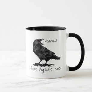 Caneca Halloween, O Corvo Edgar Allan Poe Humor