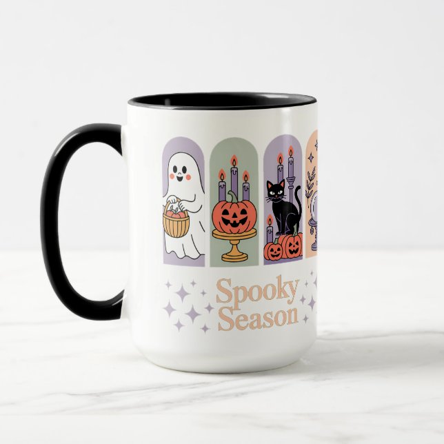 Caneca Halloween Pattern Spooky Season (Esquerda)