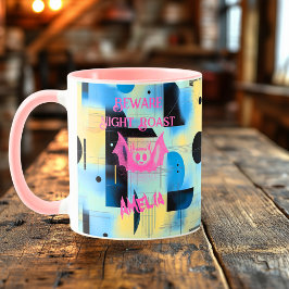 Caneca Halloween Personalizado - Noite do Morcego Rosa Vi