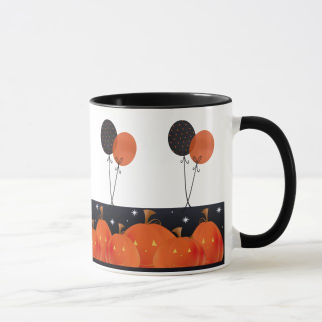 Caneca Halloween Pumpkins Balloons (Direita)