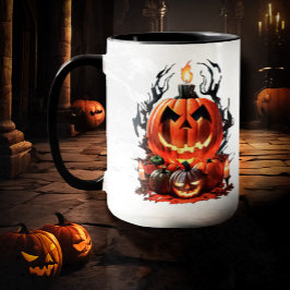 Caneca Halloween Scary Pumpkin