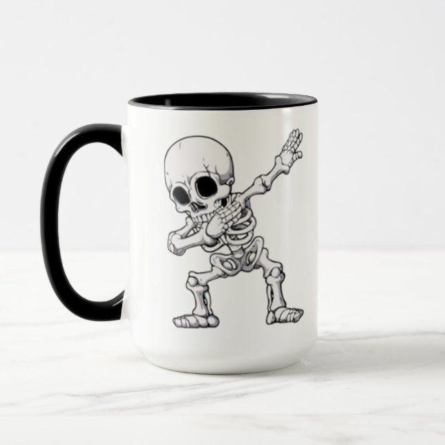 Caneca Halloween Skeleton Dabbing (Esquerda)