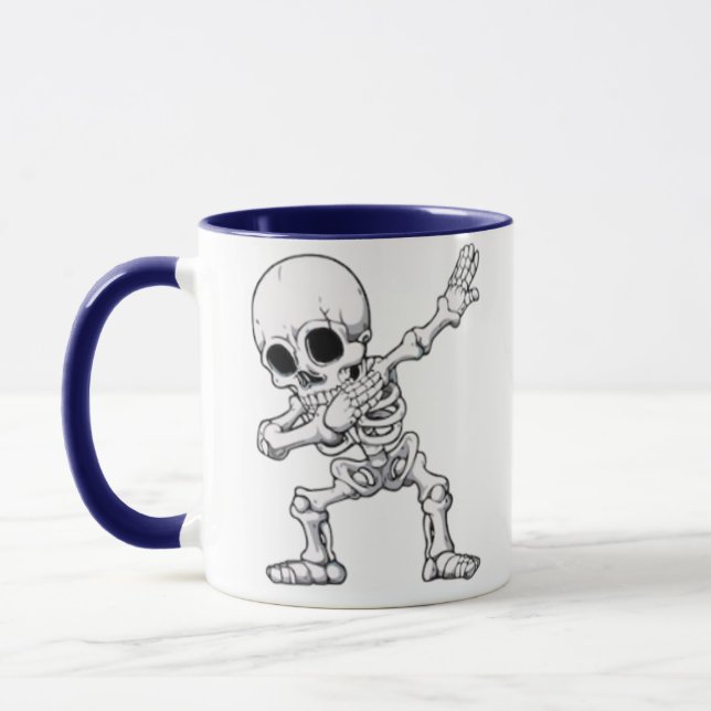 Caneca Halloween Skeleton Dabbing (Esquerda)