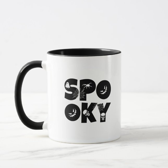 Caneca Halloween spooky  (Esquerda)