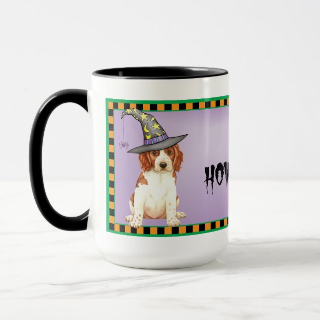 Caneca Halloween Welsh Springer Spaniel (Esquerda)