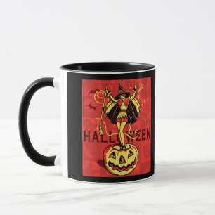 Caneca Halloween Witch Girl (safra)