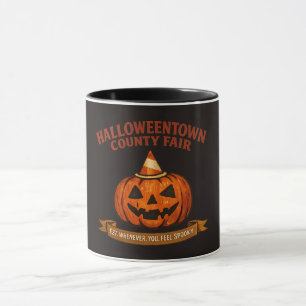 Caneca Halloweentown County Fair Vintage Abóbora Retro