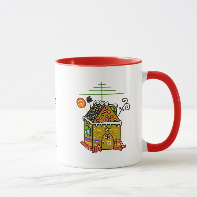 Caneca Ham Radio Gingercake da casa de natal (Direita)