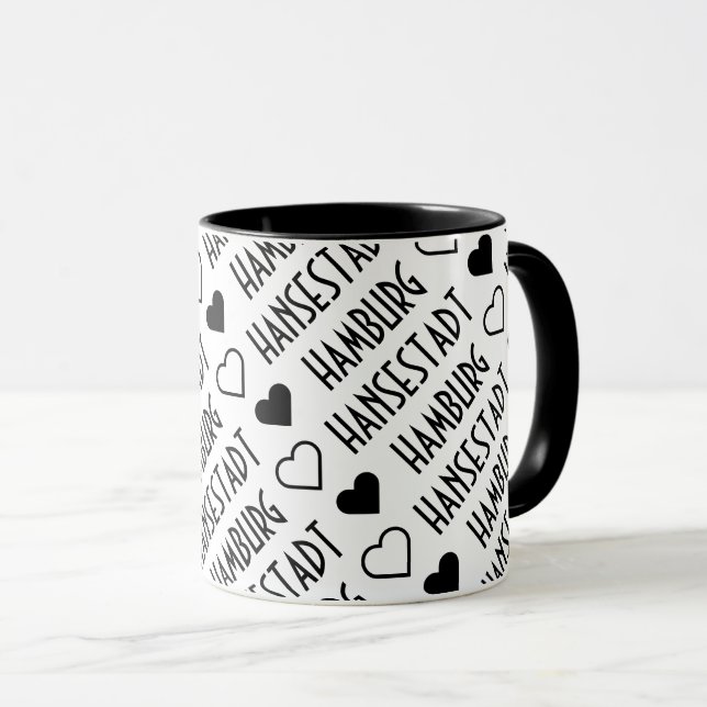 Caneca Hamburgo: Hansestadt Kaffeetasse (Frente Esquerda)