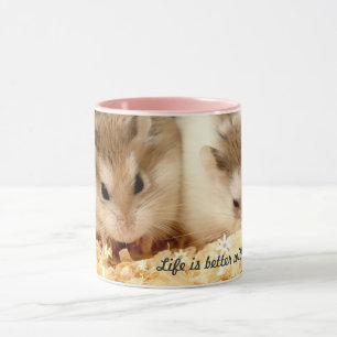 Caneca Hammyville - Dois Hamsters Cute