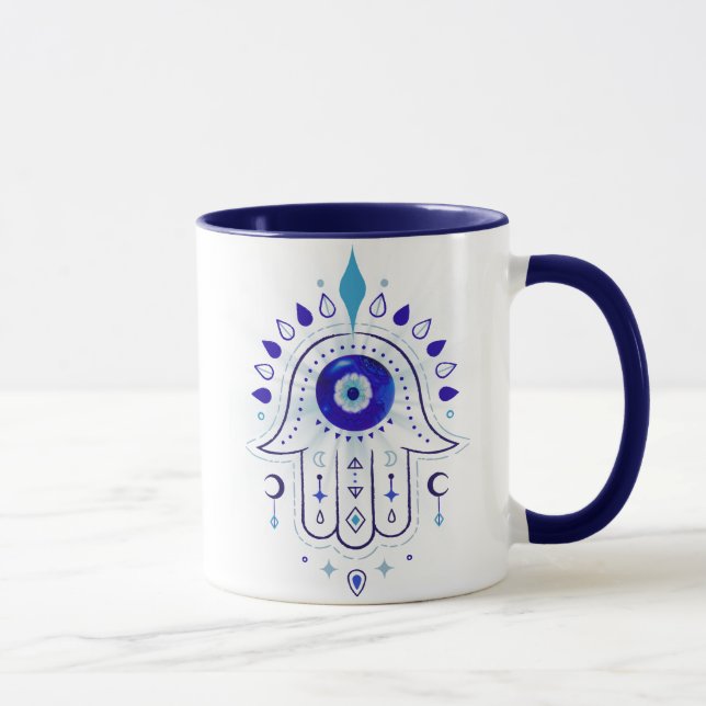 Caneca Hamsa Mau Eye Hand (Direita)