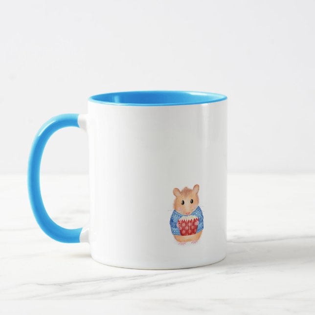 Caneca Hamster bonito com presente de aniversário de cane (Esquerda)