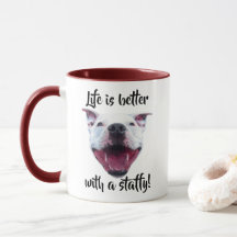 Hand Drawn Staffordshire Bull Terrier Mug