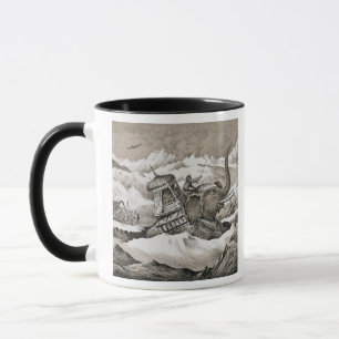 Caneca Hannibal (247-c.183 BC) e suas CTOC dos elefantes