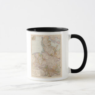 Caneca Hannover, SchleswigHolstein, Mapa do Norte da Alem