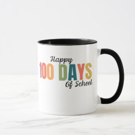 Caneca Happy 100 Days of School Teacher