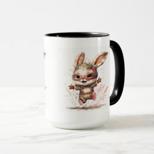 Caneca Happy Bunny Combo Mug, 15 oz