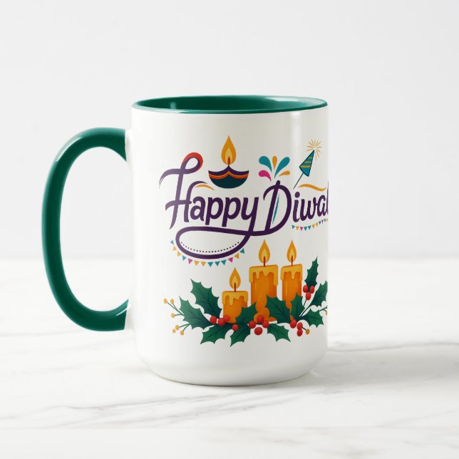 Caneca Happy Diwali Coffee Mug (Esquerda)