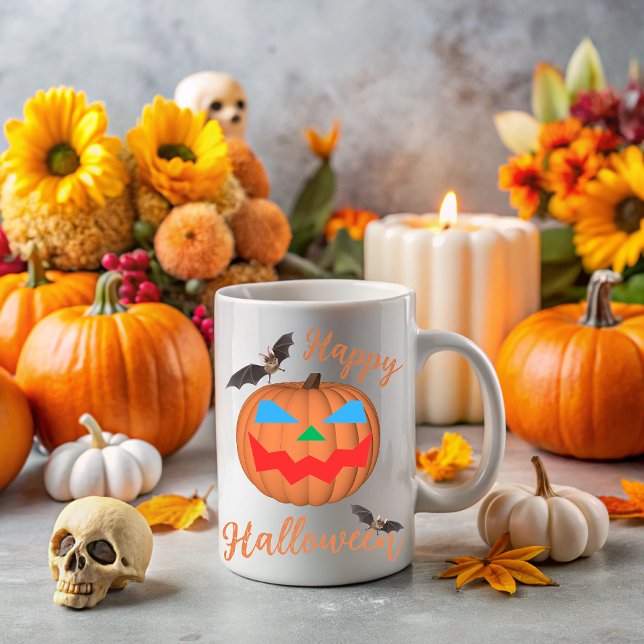 Caneca Happy Halloween (Criador carregado)