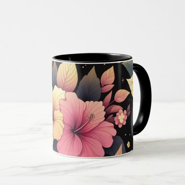 Caneca Happy Hibiscus (Frente Esquerda)