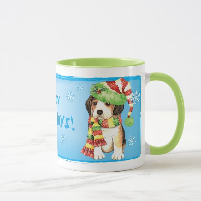 Caneca Happy Howliday Beagle (Direita)