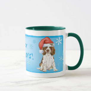 Caneca Happy Howliday Inglês Springer Spaniel