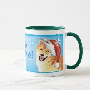 Caneca Happy Howlidays Shiba Inu