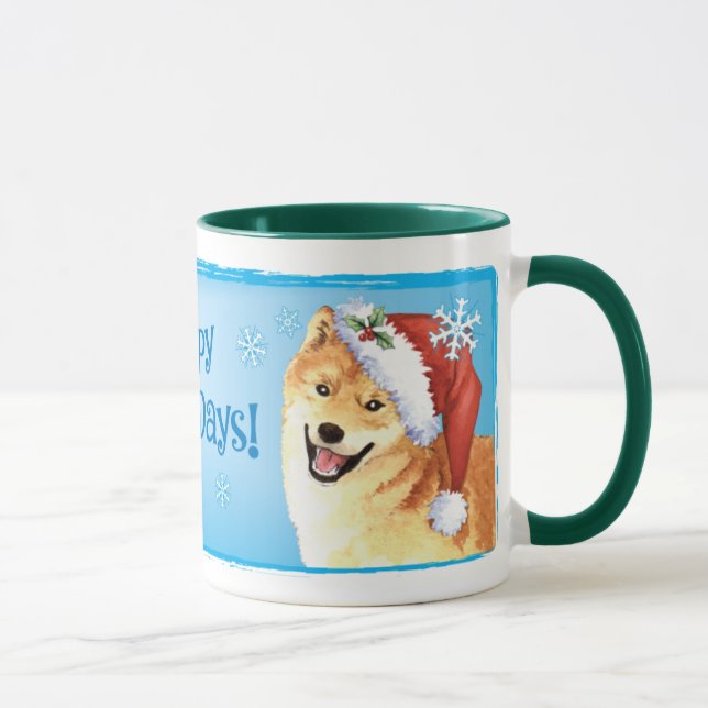 Caneca Happy Howlidays Shiba Inu (Direita)